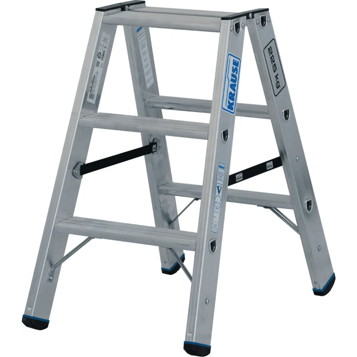 Стремянка двухсторонняя STABILO 2х3, усиленная, 225 кг